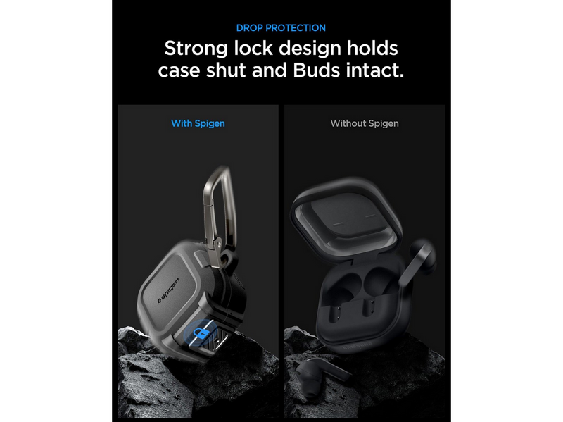 Spigen Lock Fit - matte black - Samsung Galaxy Buds 4 Pro/4