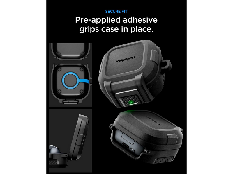 Spigen Lock Fit - matte black - Samsung Galaxy Buds 4 Pro/4