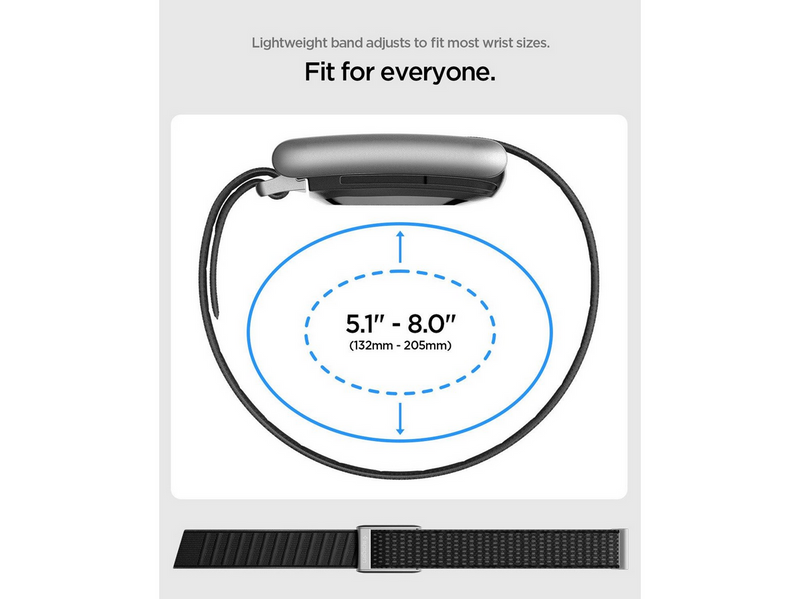 Spigen Fabric Band WBF3 - black - Whoop 5.0