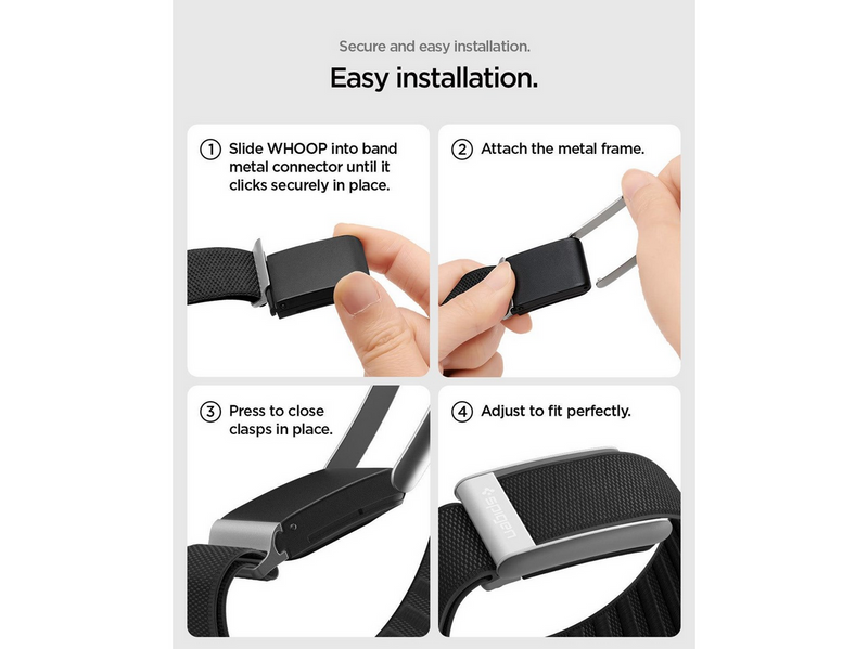 Spigen Fabric Band WBF3 - black - Whoop 5.0
