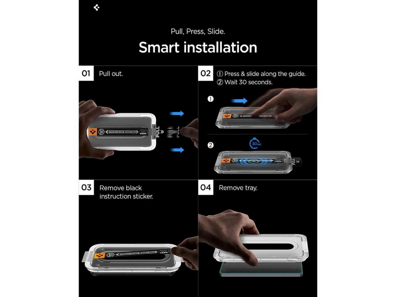 Spigen Glass tR EZ Fit Pro Anti Reflection 2 Pack - transparency - Samsung Galaxy S26