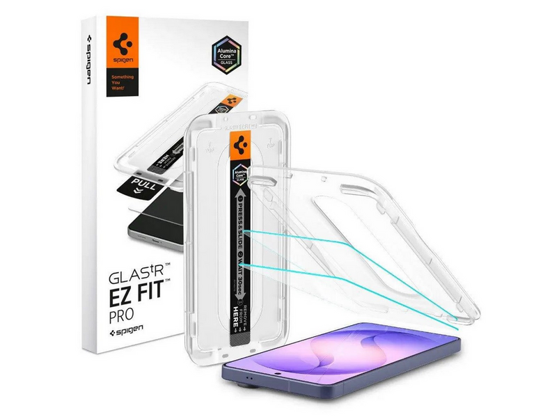 Spigen Glass tR EZ Fit Pro Anti Reflection 2 Pack - transparency - Samsung Galaxy S26