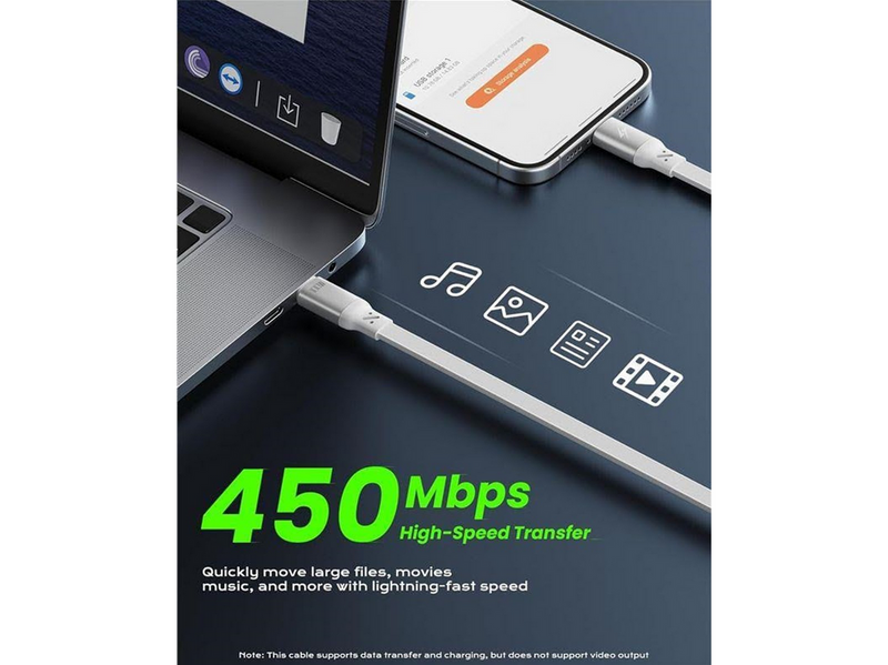 iOttie 100W Retractable USB-C Cable 2 Pack - white