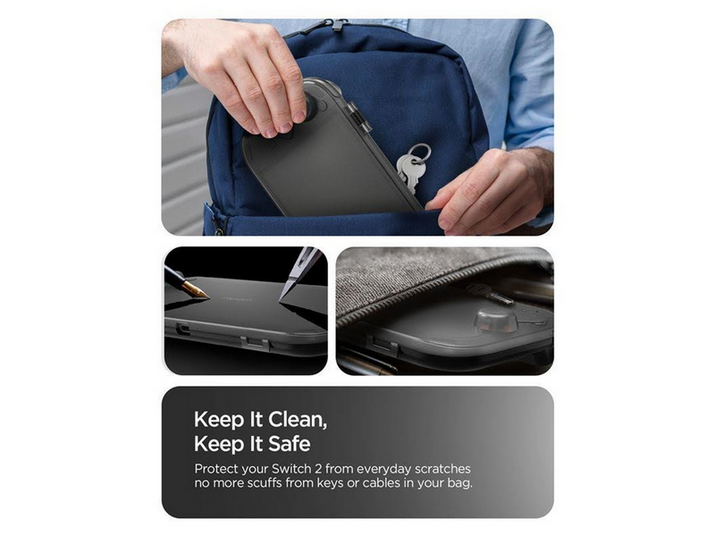 Spigen Thin Fit 360 - frost black - Nintendo Switch 2