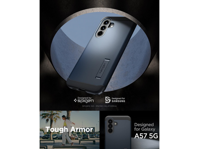 Spigen Tough Armor - metal slate - Samsung Galaxy A57 5G