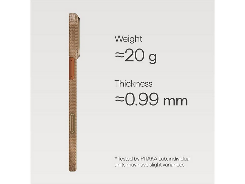 PITAKA Ultra-Slim Case - Golden Glint - iPhone 17 Pro Max