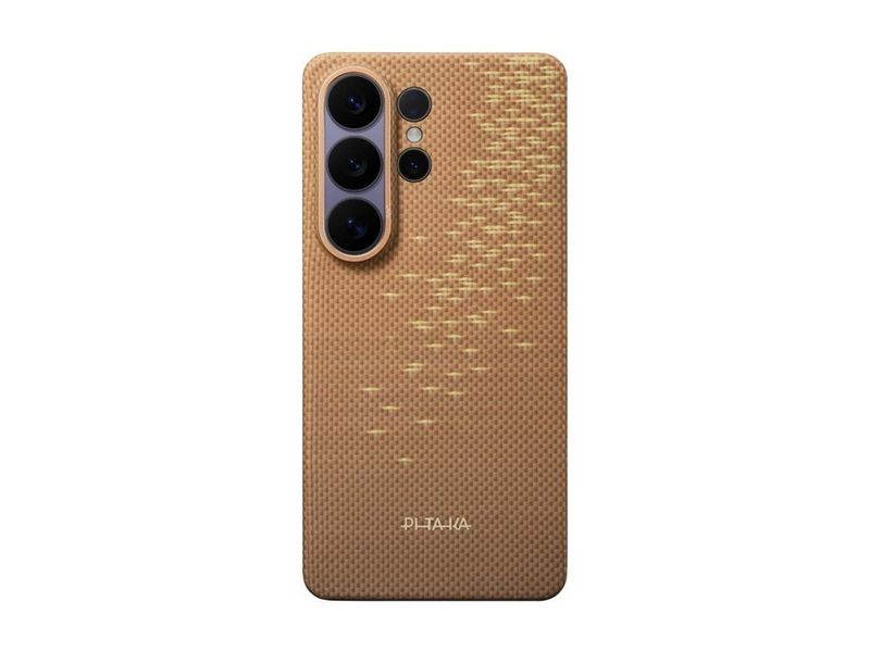 PITAKA Edge Case - Golden Glint Aaron Button - Samsung Galaxy S26 Ultra