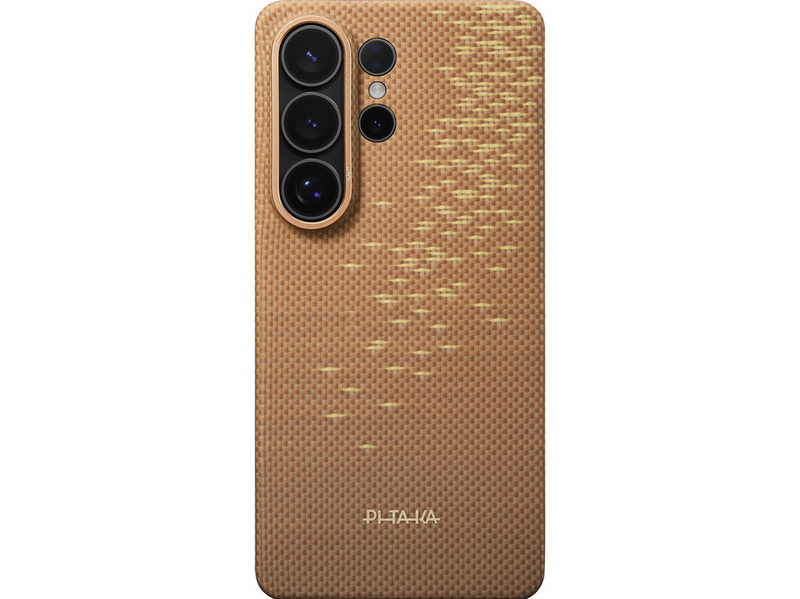 PITAKA Edge Case - Golden Glint Aaron Button - Samsung Galaxy S26 Ultra
