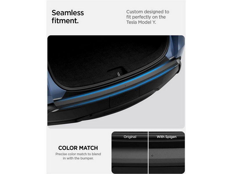 Spigen Rear Bumper Protector TG200-YJ - matte black - Tesla Model YJuniper