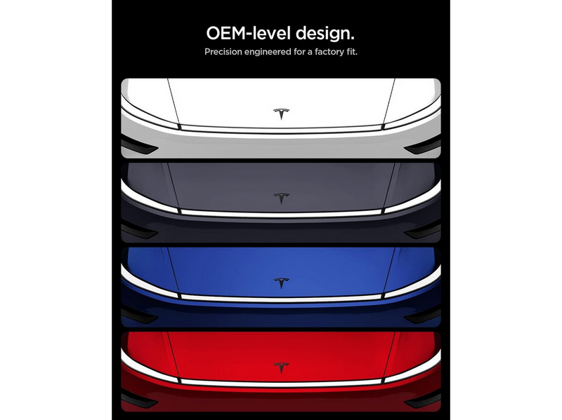 Spigen Tesla Front Emblem - black - Tesla Model YJuniper
