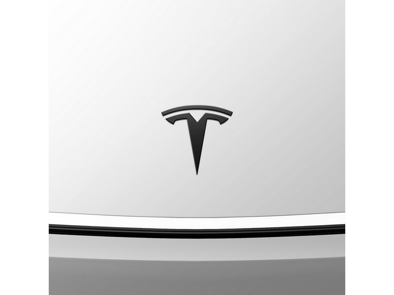 Spigen Tesla Front Emblem - black - Tesla Model YJuniper