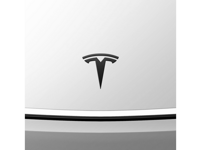 Spigen Tesla Front Emblem - black - Tesla Model YJuniper