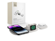 Tech-Protect QI15W-A32 3in1 Inductive Charger with MagSafe for Smartphone / Apple Watch / AirPods - Grey