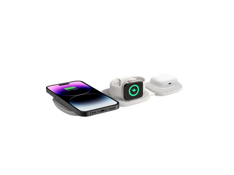 Tech-Protect QI15W-A32 3in1 Inductive Charger with MagSafe for Smartphone / Apple Watch / AirPods - Grey