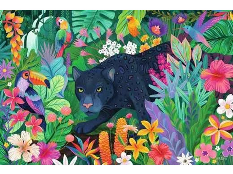 Ravensburger Panther in Flowery Jungle 3000p - 14+