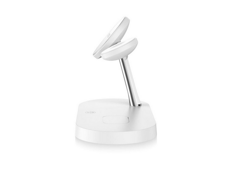 Tech-Protect A12 3in1 MagSafe Inductive Charger for Smartphone / Headphones / Smartwatch - White