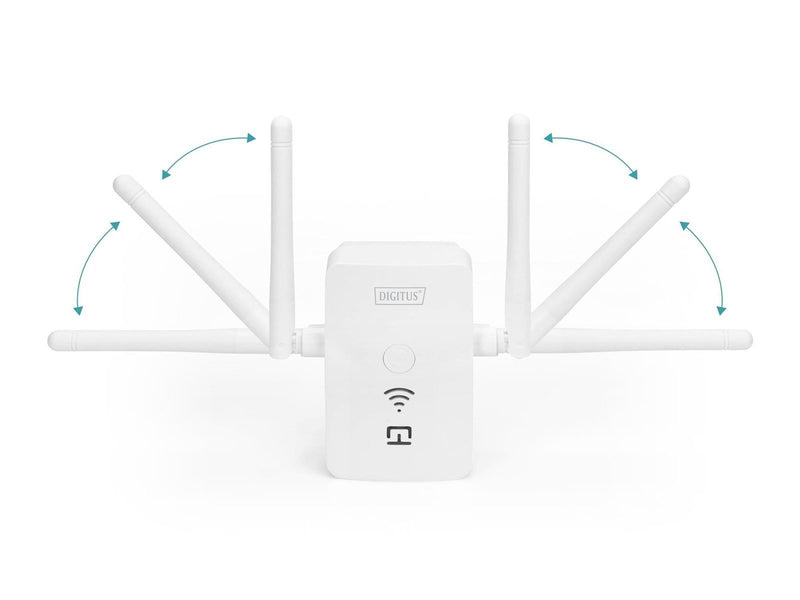 DIGITUS DN-7072 300 Mbps Wireless Repeater / Access Point 2.4 GHz + USB Charging Port