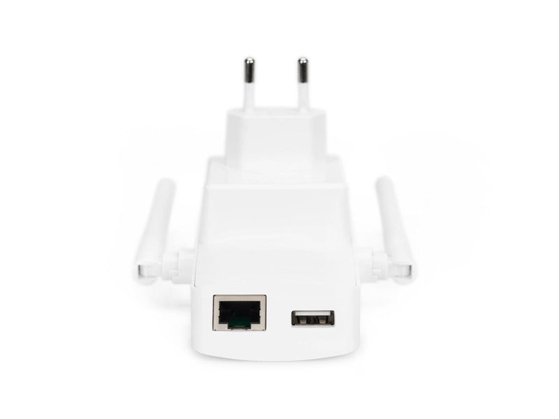 DIGITUS DN-7072 300 Mbps Wireless Repeater / Access Point 2.4 GHz + USB Charging Port