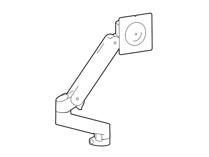 Ergotron LX Pro mounting kit - Constant Force Technology - for flat panel - expansion kit - Schwarz