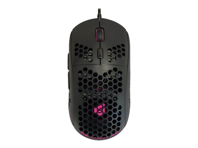 Conceptronics Conceptronic DJEBBEL04B 6D - mouse - honeycomb shell - USB 2.0 - black - Maus (Schwarz)