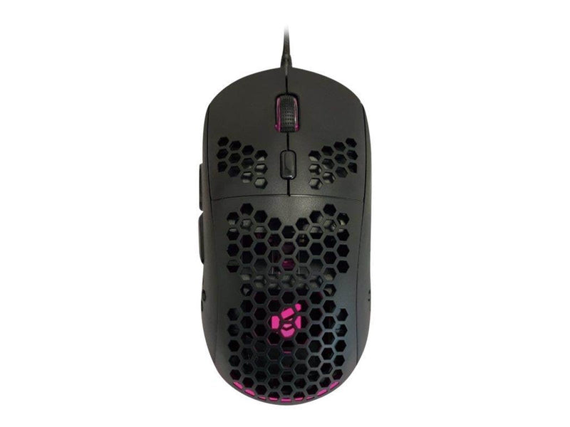 Conceptronics Conceptronic DJEBBEL04B 6D - mouse - honeycomb shell - USB 2.0 - black - Maus (Schwarz)