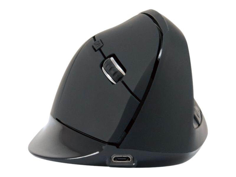 Conceptronics Conceptronic LORCAN03B ERGO - vertical mouse - Bluetooth 5.2 - black - Vertical mouse (Schwarz)