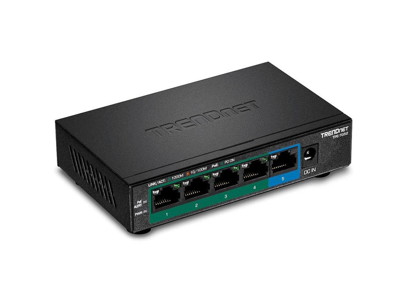 TRENDnet TPE-TG52 5-Port Gigabit PoE+ Switch (32W)
