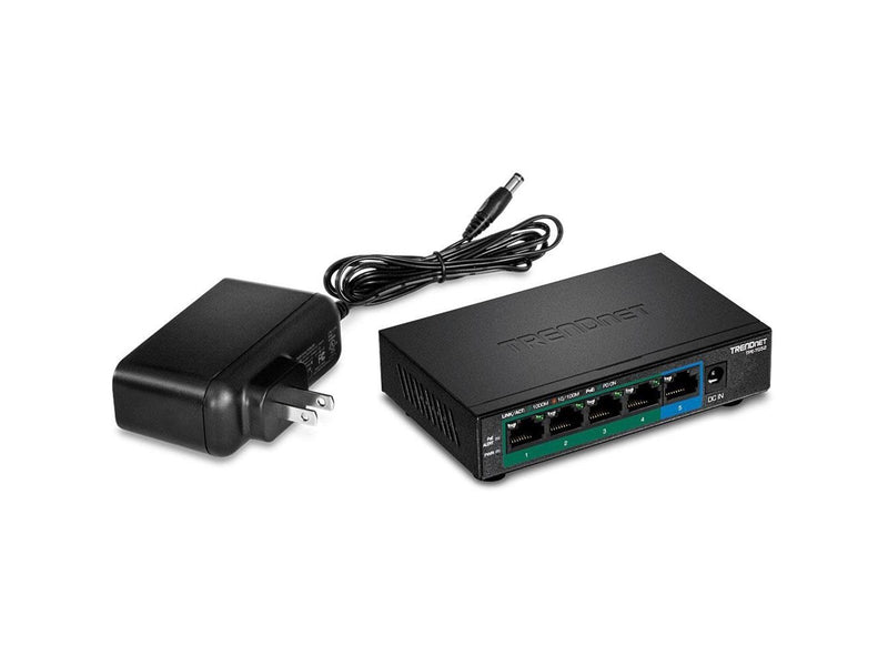 TRENDnet TPE-TG52 5-Port Gigabit PoE+ Switch (32W)