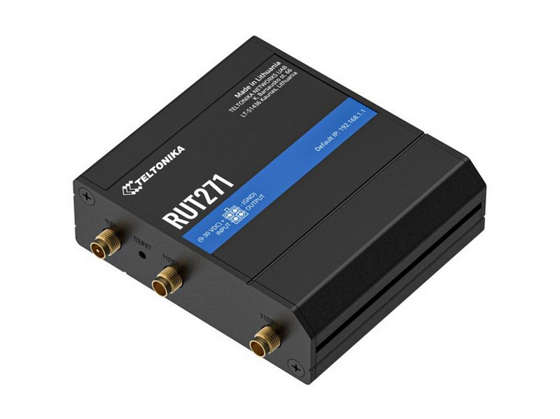 Teltonika RUT271 Redcap 5G Router (RUT271200000 / Standard package with Universal PSU) - Wireless router N Standard - 802.11n