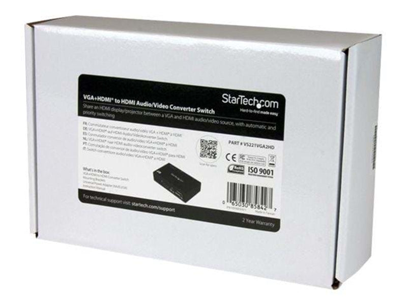StarTech.com VGA+HDMI to HDMI Converter Switch