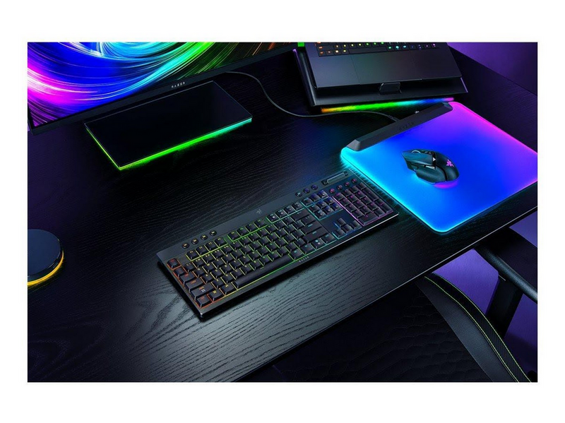 Razer BlackWidow V4 Low-Profile HyperSpeed - Yellow Mechanical (Smooth and Linear) - Gaming Tastatur - Full-Size - Englisch (US) - Schwarz