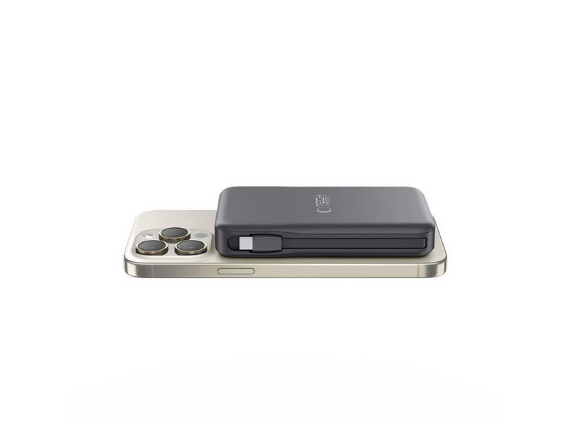 Tech-Protect LifeMag PB31 Power Bank with MagSafe 10000mAh 15W USB-C / USB-A / Built-in USB-C / Lightning Cables - Black - 10000 mAh
