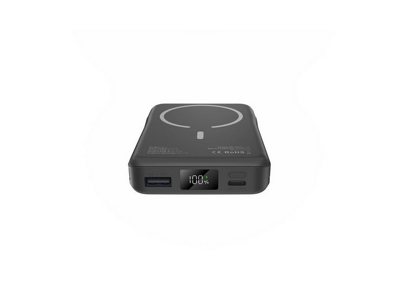 Tech-Protect LifeMag PB31 Power Bank with MagSafe 10000mAh 15W USB-C / USB-A / Built-in USB-C / Lightning Cables - Black - 10000 mAh