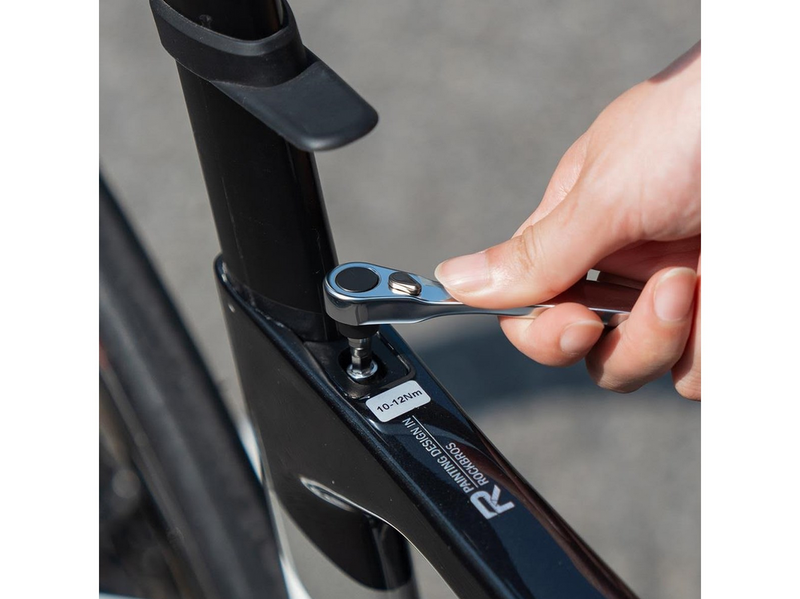 Rockbros Multitool Bike Tool Set with CO2 Pump and Ratchet Wrench - Black