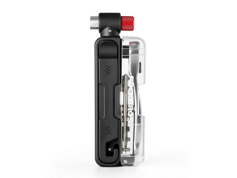 Rockbros Multitool Bike Tool Set with CO2 Pump and Ratchet Wrench - Black