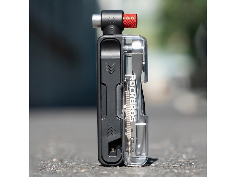 Rockbros Multitool Bike Tool Set with CO2 Pump and Ratchet Wrench - Black