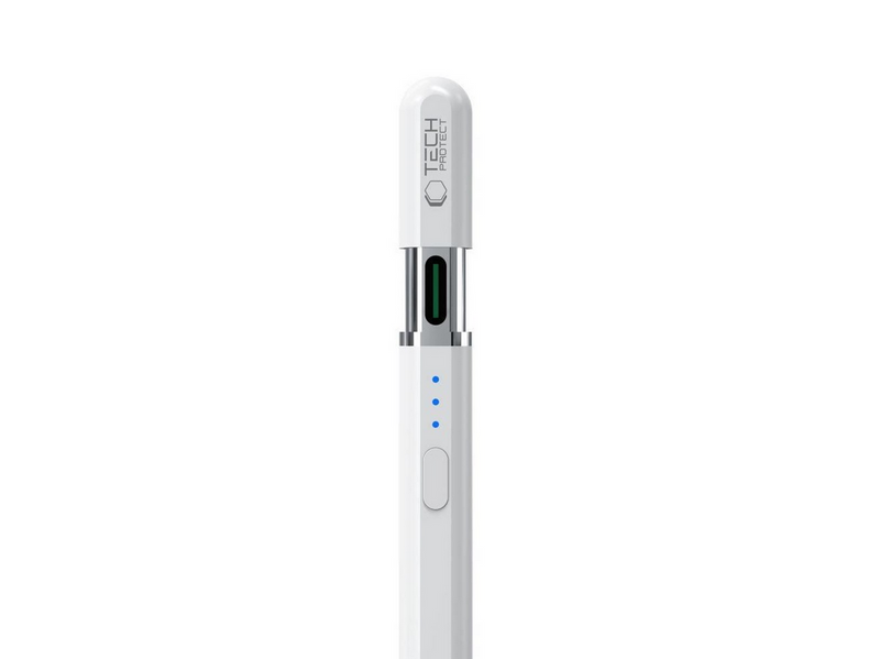 Tech-Protect Digital Magnetic Stylus Pen 3 Magnetic for iPad - White