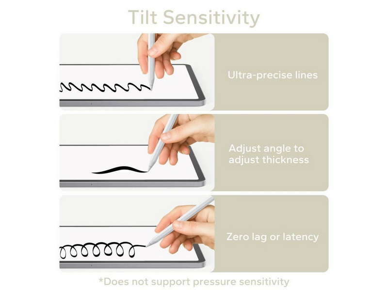 Tech-Protect Digital Magnetic Stylus Pen 3 Magnetic for iPad - White