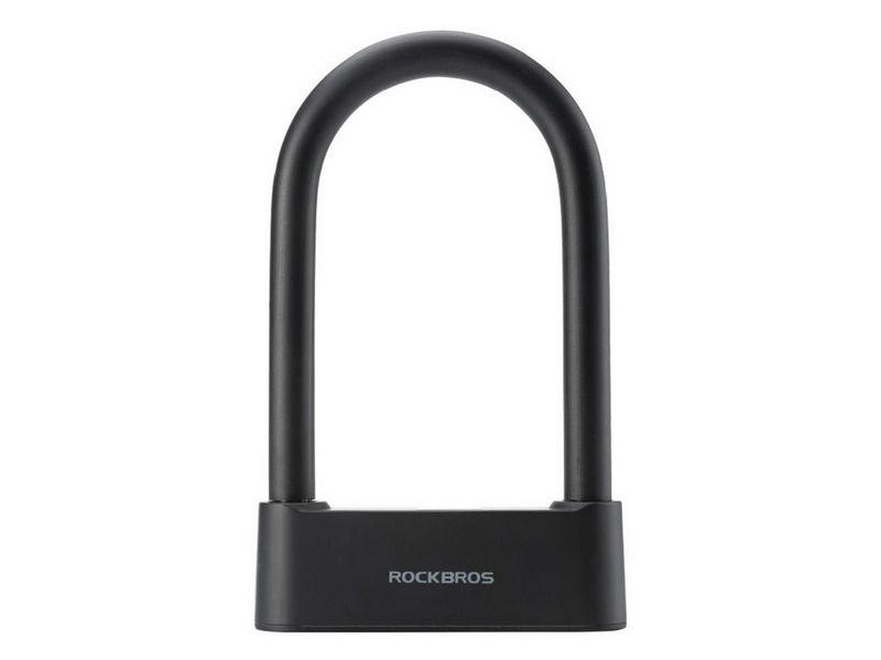 Rockbros 32210818001 SMART Bicycle Lock with Fingerprint Reader and Bluetooth Connectivity - Black