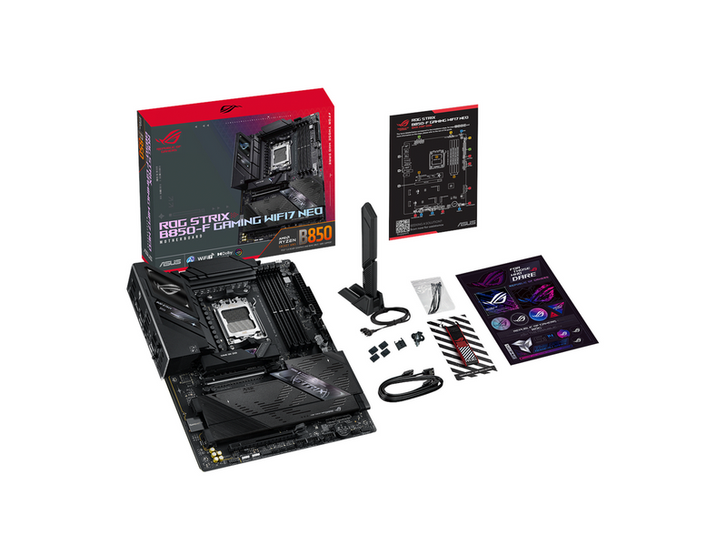 ASUS ROG STRIX B850-F GAMING WIFI7 NEO Mainboard - AMD B850 - AMD AM5 - DDR5 RAM - ATX