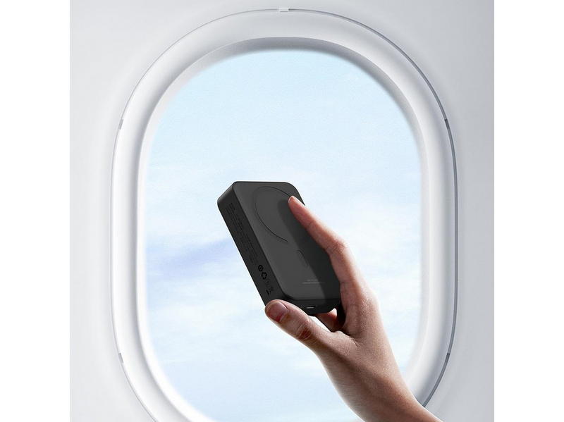Baseus EnerFill FM41 20000mAh 20W Magnetic Power Bank with 30cm USB-C to USB-C Cable - Black - 20000 mAh