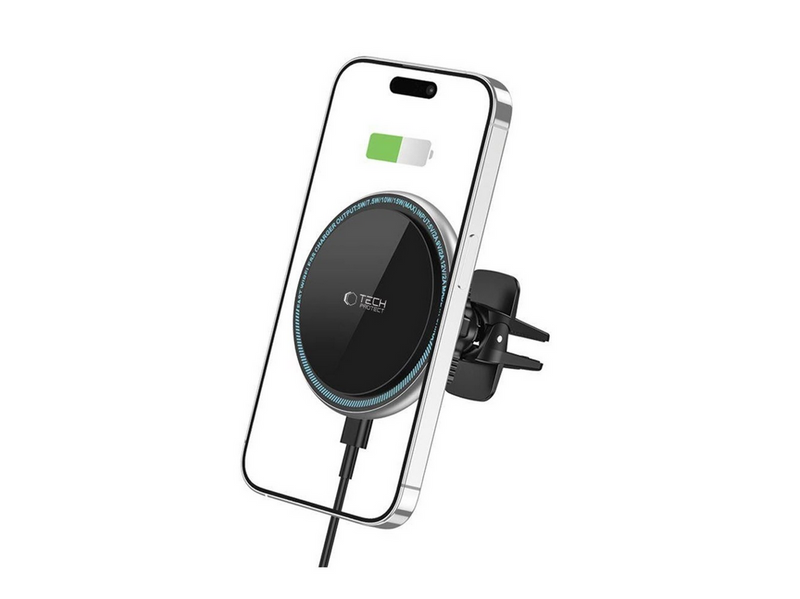 Tech-Protect A2 Car Phone Holder with MagSafe 15W Inductive Charger for Air Vent - Blackmo
