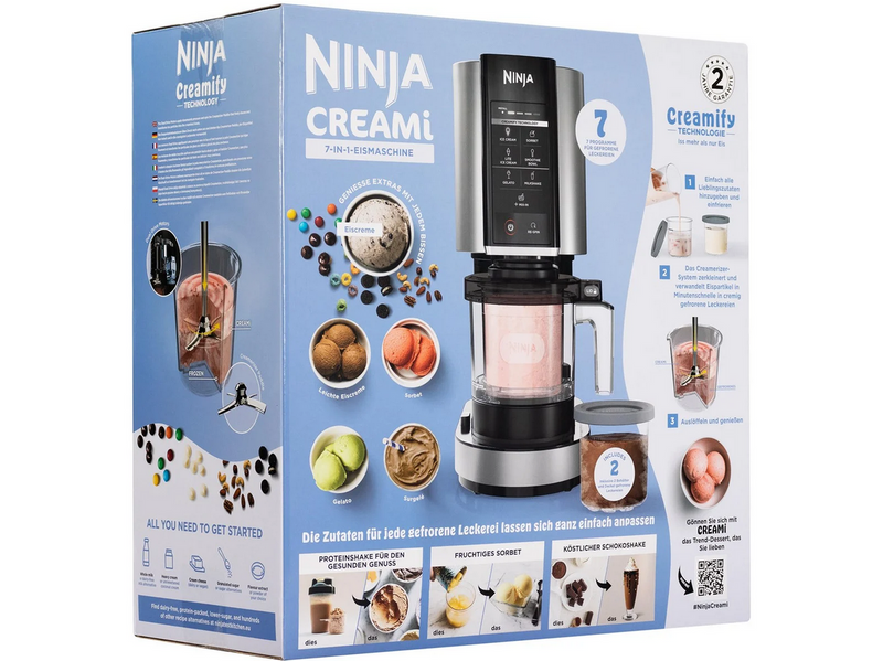 Ninja Eismaschine Creami NC302EU - ice cream maker - black / silver