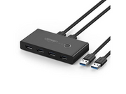UGREEN switch box HUB switch 4x USB 3.2 Gen 1 USB splitter for two computers black (US216 30768) USB-Hubs - USB 3.2