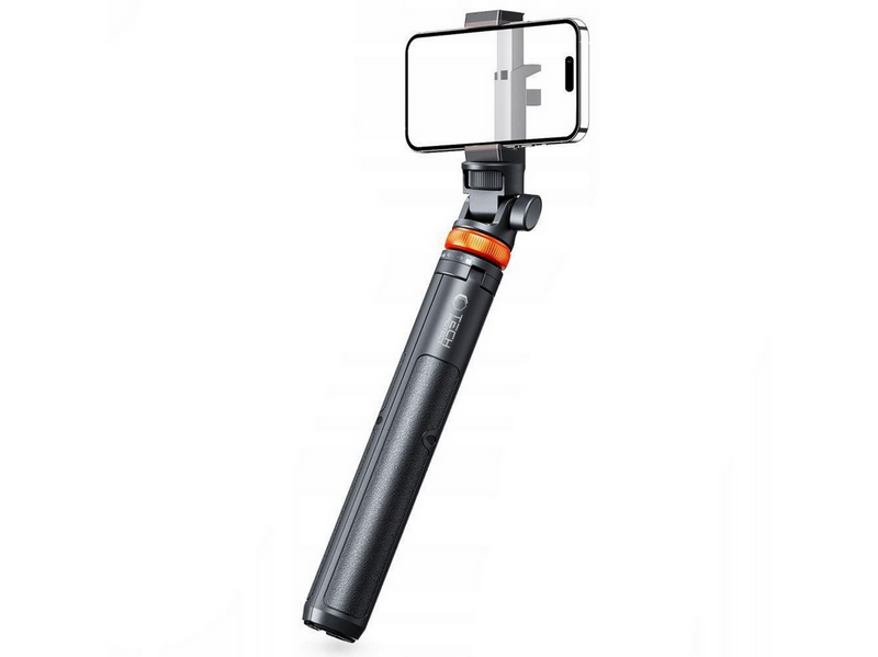 Tech-Protect L03S Bluetooth Selfie Stick with Remote Control Tripod up to 148cm and 180 Head - Black