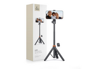Tech-Protect L03S Bluetooth Selfie Stick with Remote Control Tripod up to 148cm and 180 Head - Black