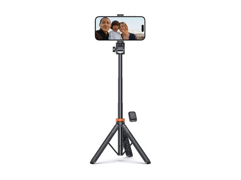 Tech-Protect L03S Bluetooth Selfie Stick with Remote Control Tripod up to 148cm and 180 Head - Black