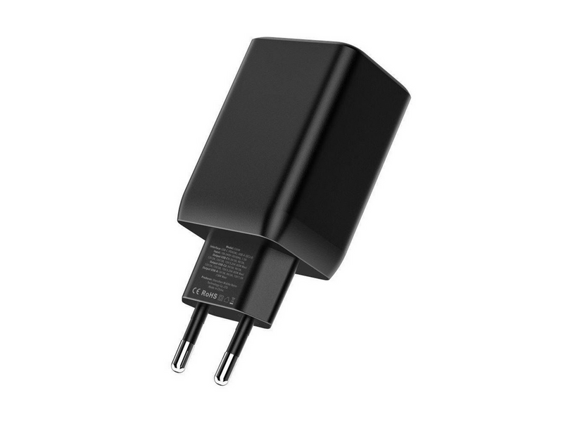 Tech-Protect C65W AC Charger 2x USB-C PD 65W / USB-A QC 3.0 - White
