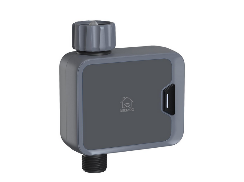 Deltaco SMART HOME WiFi Water Controller Battery-Powered IP54 Fits 1" 1/2" & 3/4" Taps