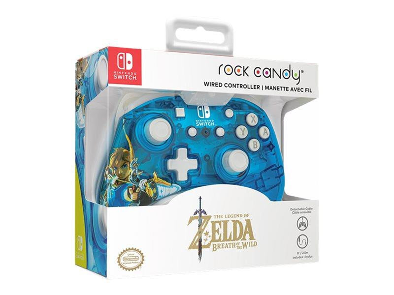 PDP Rock Candy Wired Controller - Berry Brave Link - Wired Controller - Nintendo Switch